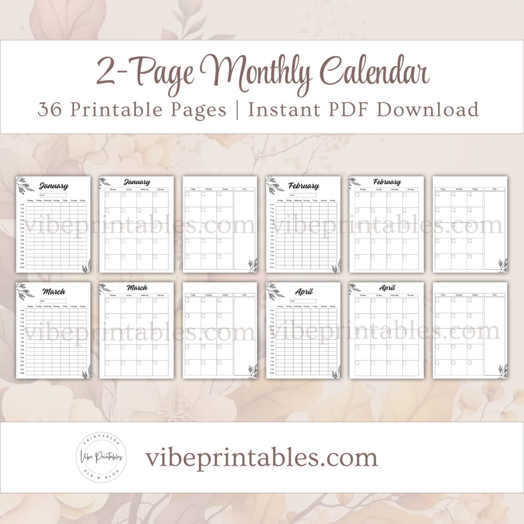 Printable Thanksgiving Planner Or Binder Bundle In Black & White