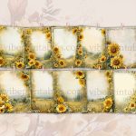 Printable Sunflower Reflections Junk Journal Pages