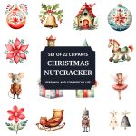 Printable Christmas Nutcracker Clipart Set