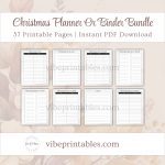 FREE Printable Christmas Planner Or Binder Bundle In Minimalist Design