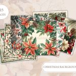 Printable Christmas-Themed Backgrounds