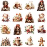 Printable Christmas Sweets & Treats Clipart Set