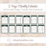 FREE Printable Christmas Planner Or Binder Bundle In Pine Tree Design