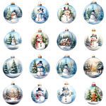 Printable Festive Fun Baubles Clipart Set