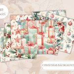 FREE Printable Christmas-Themed Backgrounds