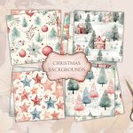 FREE Printable Christmas-Themed Backgrounds