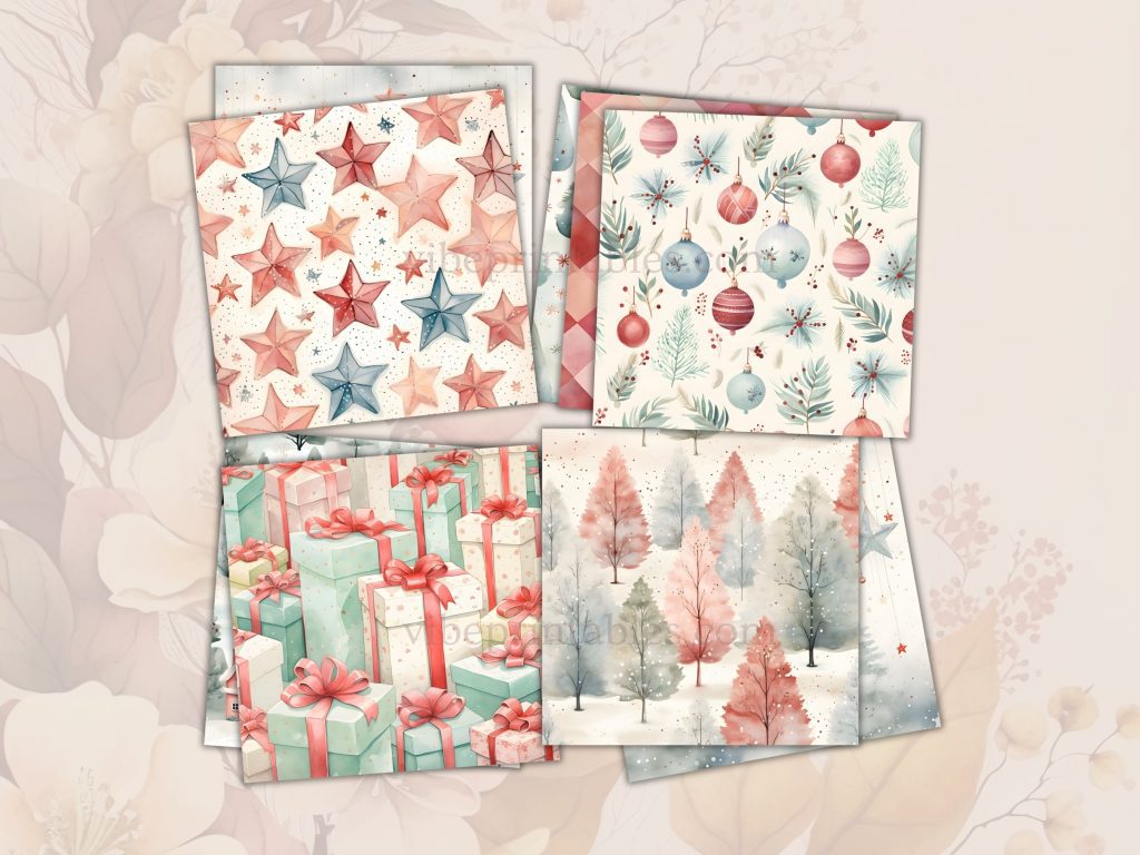 FREE Printable Christmas-Themed Backgrounds